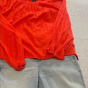 Sanctuary Scarlet Eyelet Blouse